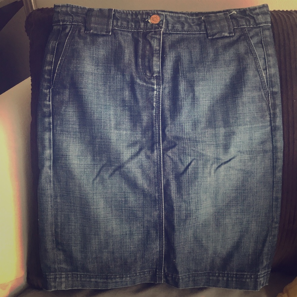 J Crew jean skirt